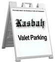Valet Parking at Kasbah on Saturdays