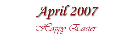 April 2007 Newsletter