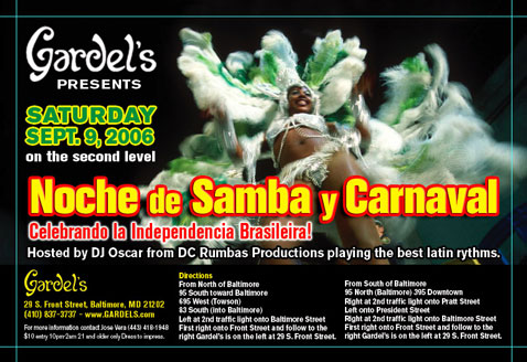 Noche the Samba y Carnaval